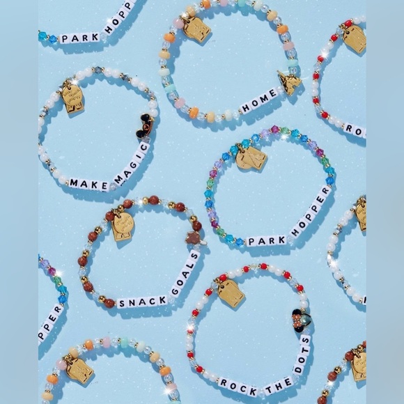 Little Words Project Jewelry - 2- Little Words Project “Disneyland” & “Make Magic” bracelet set